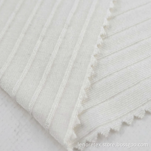 Rayon Stretch ECO Friendly Knit Recycled Ribbed Fabric